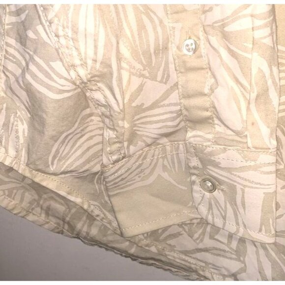 Chubbies Mens XL Beige Leaf Print Button-Down Shirt - Picture 4 of 9